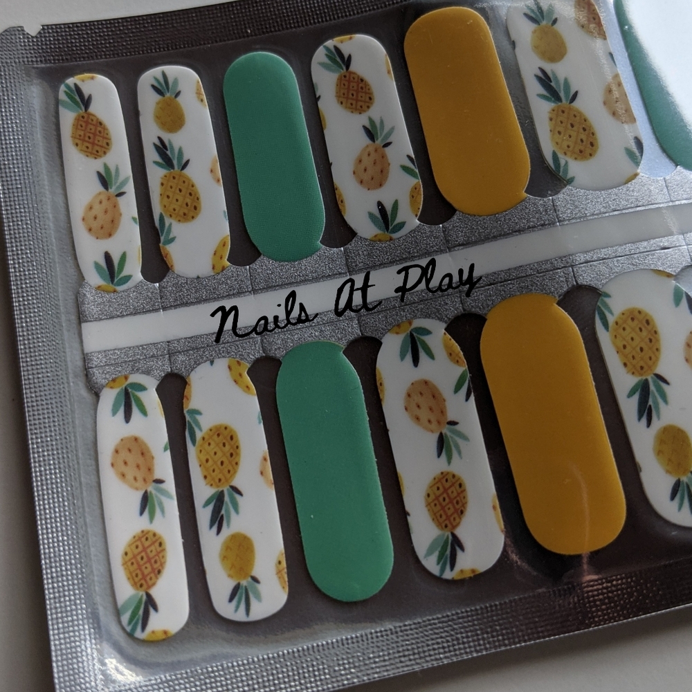 5 for $20 Nail Wraps- Pineapple At Play - Picture 2 of 7